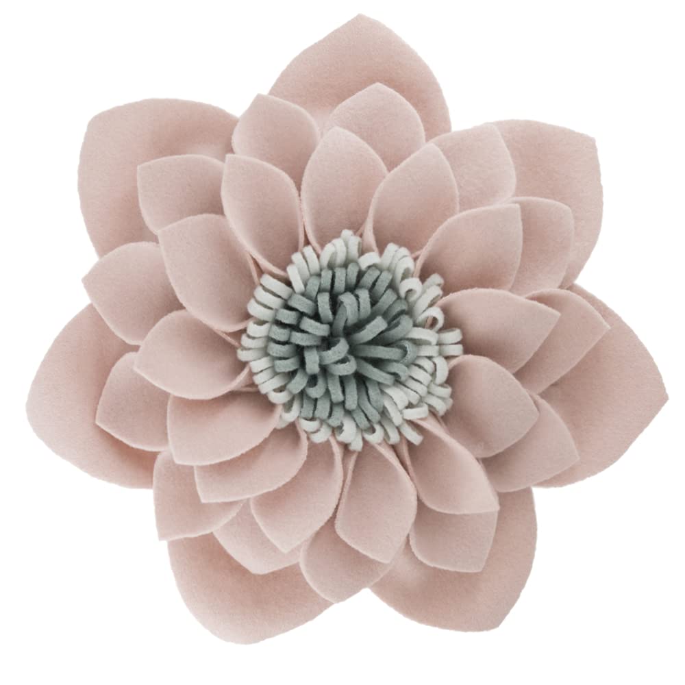 Kingrose 3D Flower Throw Pillow Decorative Accent Pillow Round Cushion For Spring Summer Sofa Bedroom Home Decor 14 Inches Pink