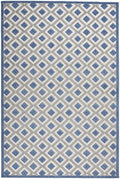 HomeRoots Blue/Grey 100% Polypropylene 5’ x 8’ Blue and Gray Indoor Outdoor Area Rug