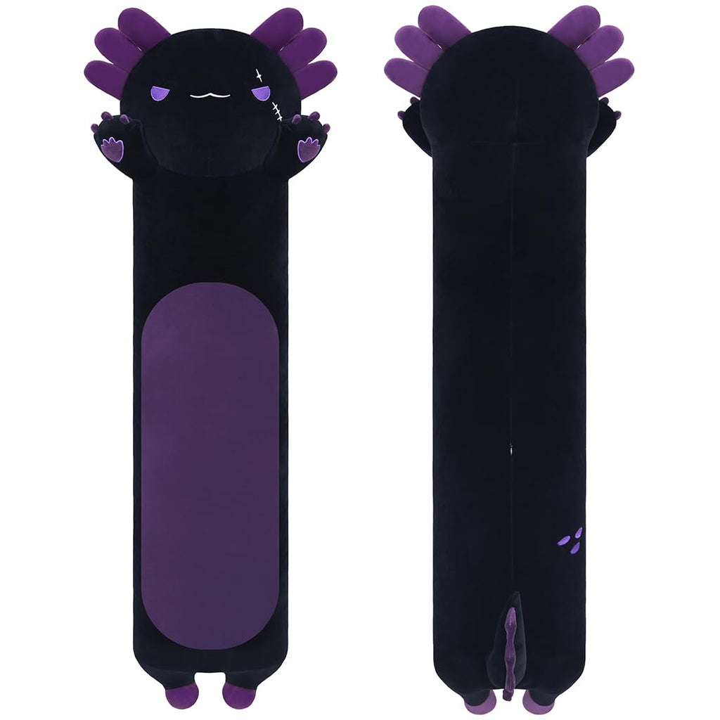 MIAOHAHA Long Plush Axolotl Toy Stuffed Animal Axolotl Plush Toy Pillow Gift for Kids and Girls(Purple,70cm/27.5in)