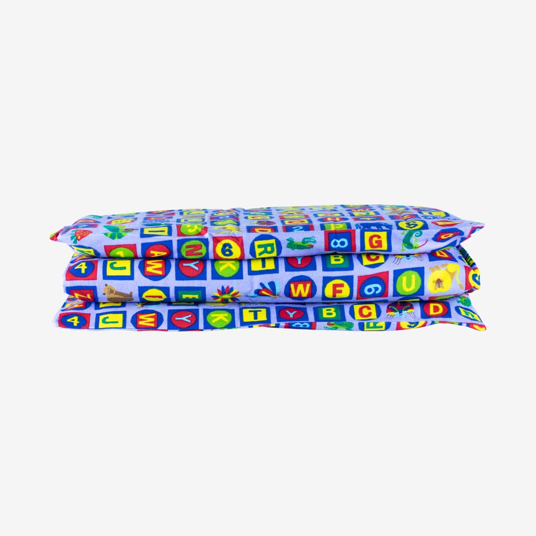 Kindermat Sheets Eric Carle - Full Nap Mat Washable Cover, Special Edition - Abc & 123 - Regular, 47' X 22', Great For Daycare
