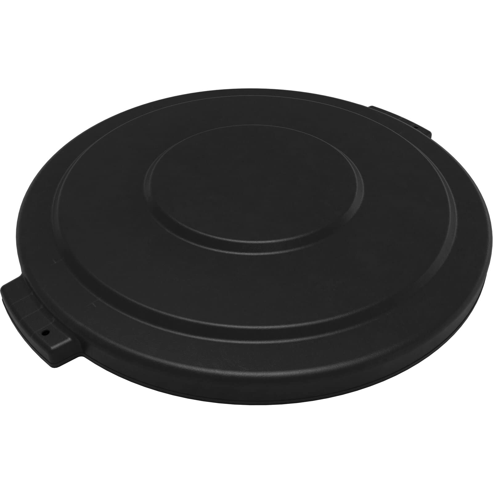 SPARTA Bronco Waste Container Trash Can Lid, Round Trash Bin for Disposal, 32 Gallons, Black, (Pack of 4)
