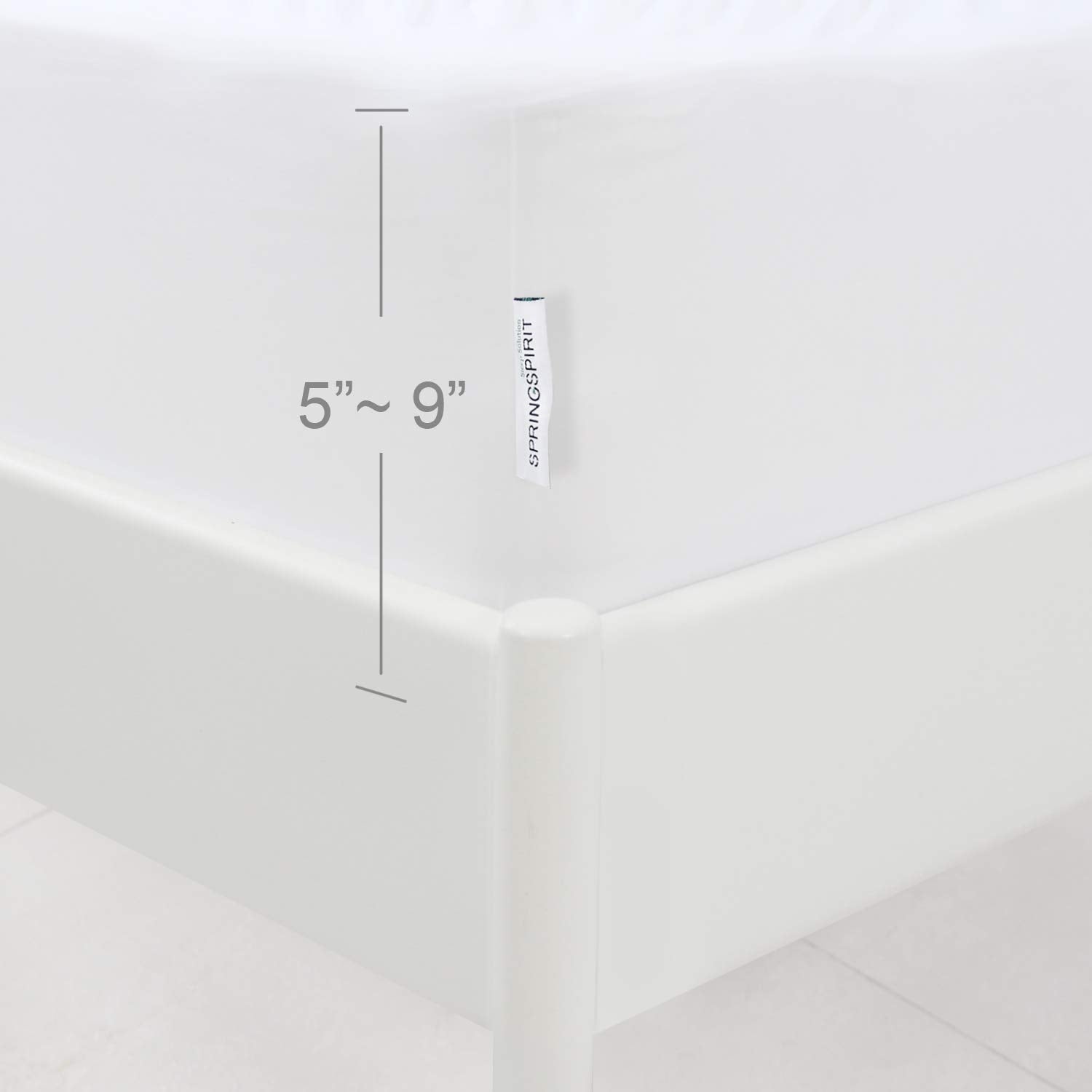 Box Spring Cover California King Size With Smooth And Elastic Woven Material, Alternates For Bed Skirt, Wrinkle & Fading Resista