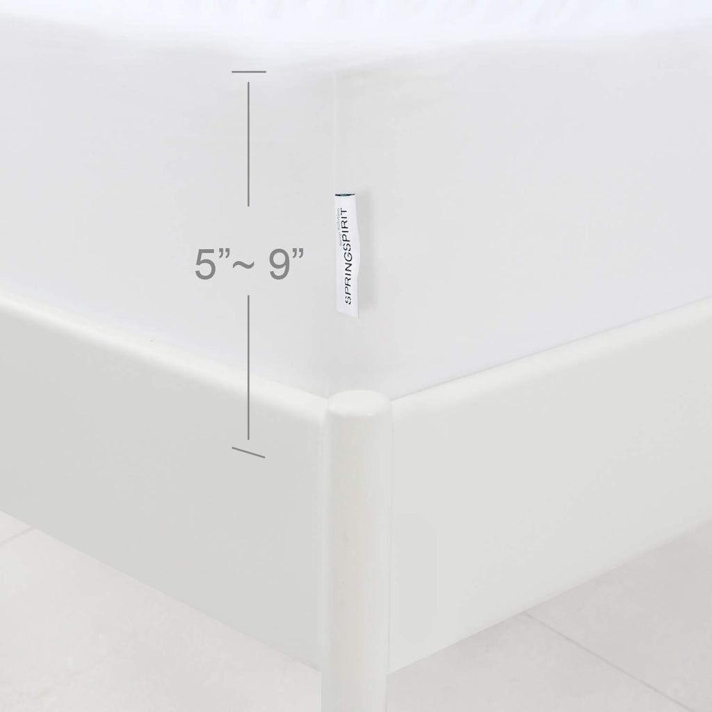 Box Spring Cover California King Size With Smooth And Elastic Woven Material, Alternates For Bed Skirt, Wrinkle & Fading Resista