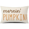 Gtext Fall Pillow Cover 12X20 Morning Pumpkin Throw Pillow Autumn Decorative Lumbar Linen Outdoor Farmhouse Decor Cushion Cover