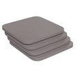 Perry Poly Resin Wood Square Seat with Rounded Edges for Colorful Metal Barstools in Gray
