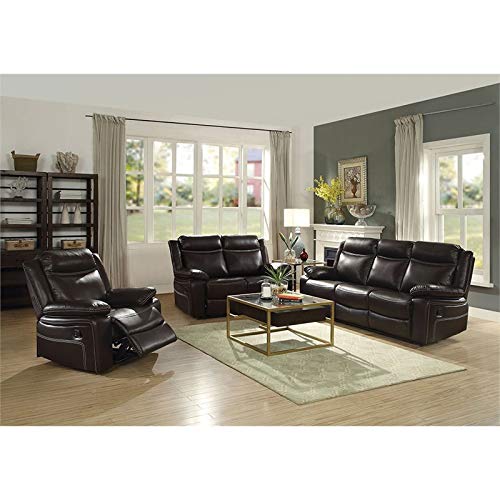 Corra Leatherette Reclining Sofa - Thumbnail 2