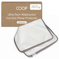 Coop Home Goods Ultra-Tech Waterproof Cut-Out Pillow Protector - Zippered Cover for Cut-Out Pillows, King Size, Oeko-Tex Certifi