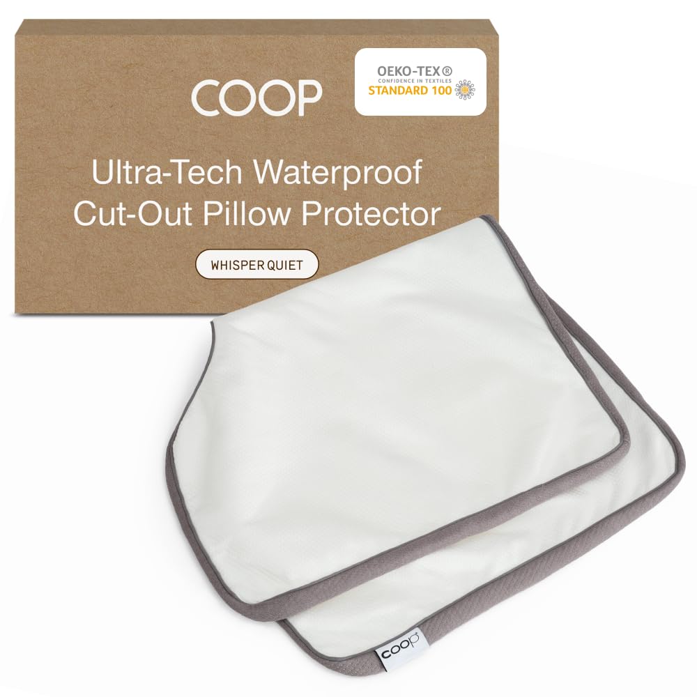 Coop Home Goods Ultra-Tech Waterproof Cut-Out Pillow Protector - Zippered Cover for Cut-Out Pillows, King Size, Oeko-Tex Certifi