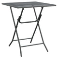 vidaXL Patio Table with Industrial Style - Square, Expanded Metal Mesh Material, Anthracite Color - 23.6"x23.6"x28.3" Dimensions - Assembly Required