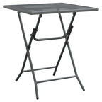 vidaXL Patio Table with Industrial Style - Square, Expanded Metal Mesh Material, Anthracite Color - 23.6"x23.6"x28.3" Dimensions - Assembly Required