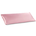 Bedsure Satin Body Pillow Cover 20X54 Inches - Pink Body Pillowcase For Hair And Skin, Cooling And Silky Long Body Pillow Case C