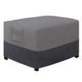 Easy-Going Outdoor Ottoman Cover, Waterproof Patio Ottoman Cover, Heavy Duty Patio Rectangular Coffee Table Cover With Padded Ha