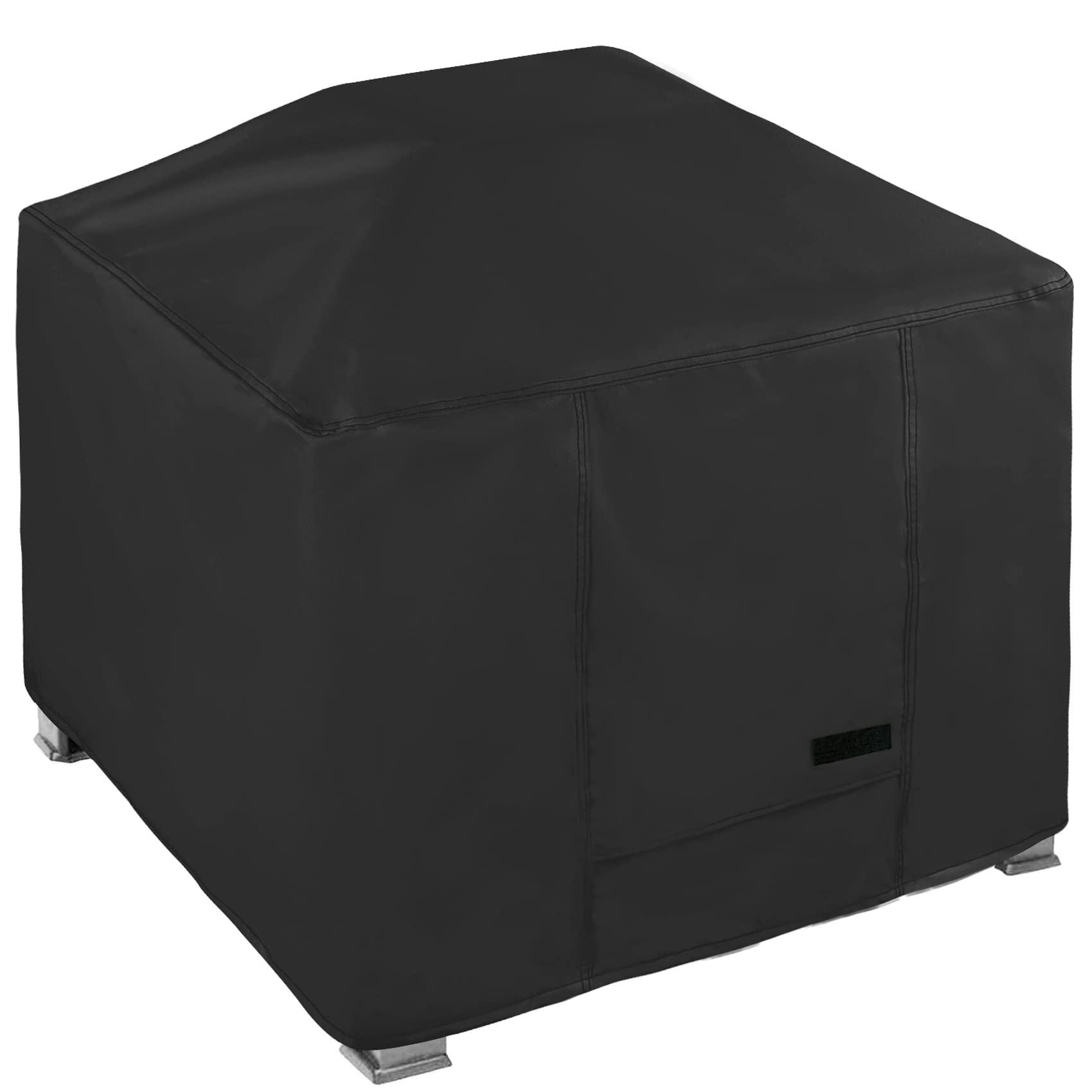 Nettypro Fire Pit Cover Square Waterproof Heavy Duty Outdoor Patio Firepit Cover For Gas Propane Fire Pit Table, 28 X 28 X 24 In