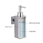 Bgl Soap Dispenser Stainless Steel 304 Wall Mount Liquid And Soap Dispenser For Kitchen And Bathroom (Silver, Square)
