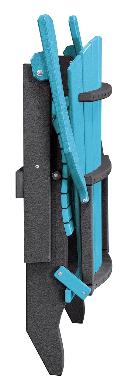 American Furniture Classics 519ARB Adirondack Chair, One Size, Aruba Blue/Black