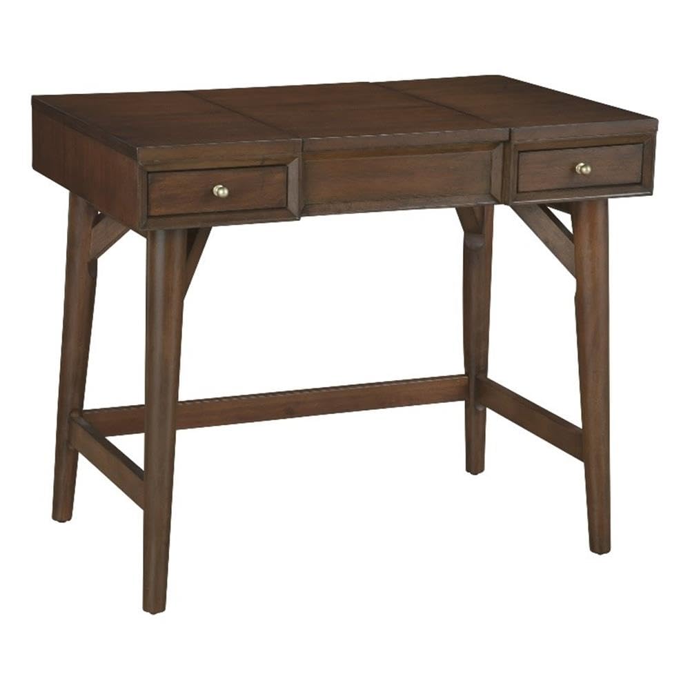 Alpine Furniture Flynn Mahogany And Okoume Veneer Bedroom Vanity, Walnut