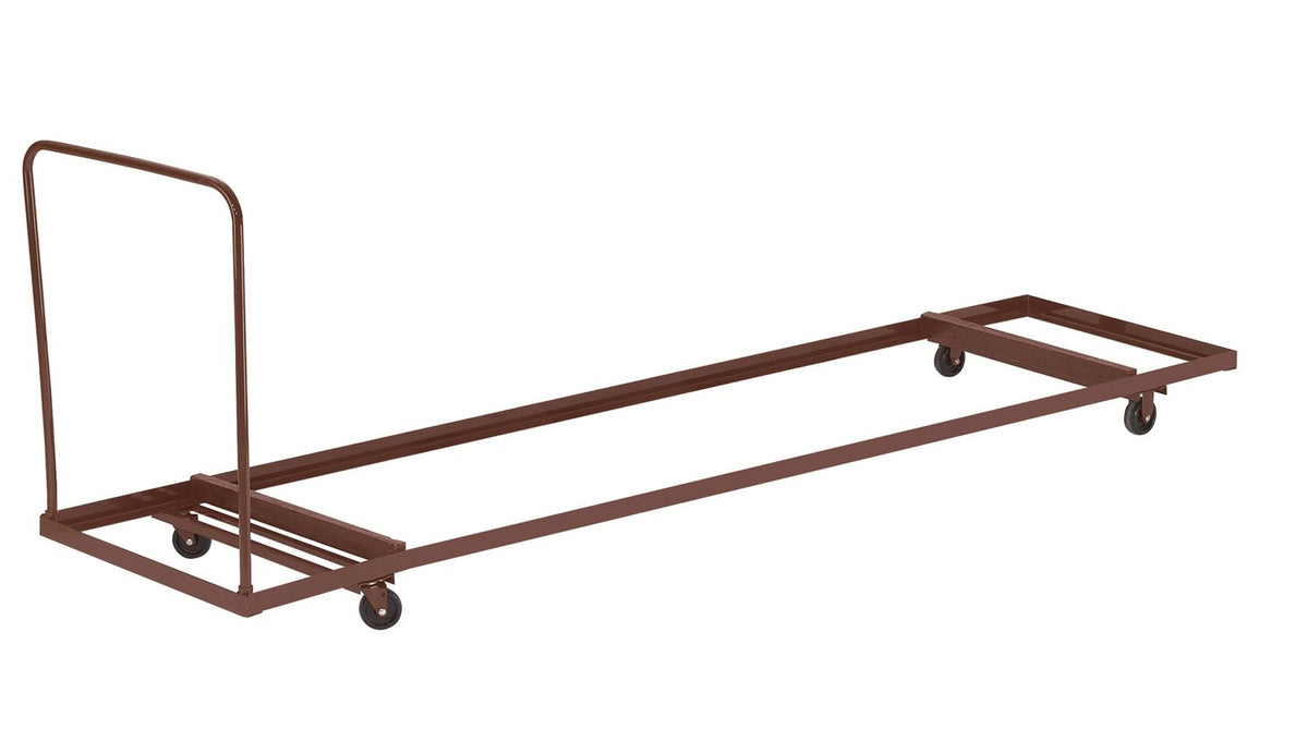 National Public Seating Folding Table Dolly - Dark Brown, 90 1/4in.Lx 31in.W x 43in.H, Model Number DY-3096