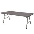 OEF Furnishings 6 Foot Folding Table, 30 x 72 Charcoal