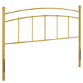 Modway Abigail Modern Farmhouse Metal Twin Headboard in Gold