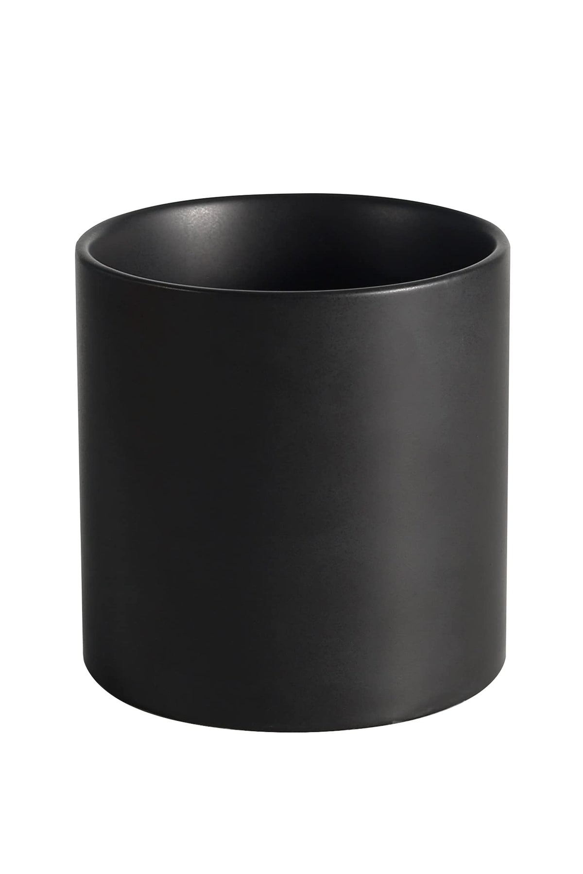 Pageqiu Planter Pots For Plant Indoor - Modern Ceramic Flower Planters With Drainage Hole For Home Office Decoration (Black, 5.9