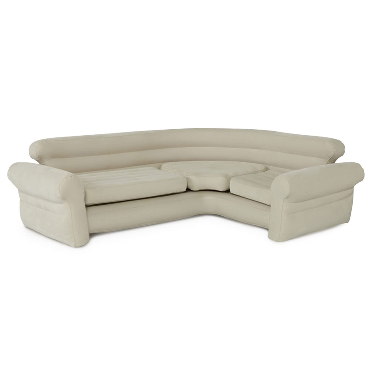 Intex 68575Ep Inflatable Corner Sofa: L-Shaped - Indoor Use - 2-In-1 Valve - 880Lb Weight Capacity - 101    X 80    X 30