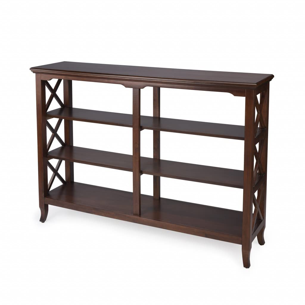 HomeRoots Cherry Brown Bookcase