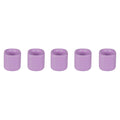 Mega Candles 5 pcs Lavender 1/2 Inch Diameter Ceramic Chime Ritual Spell Candle Holders, Great for Casting Chimes, Meditation, R