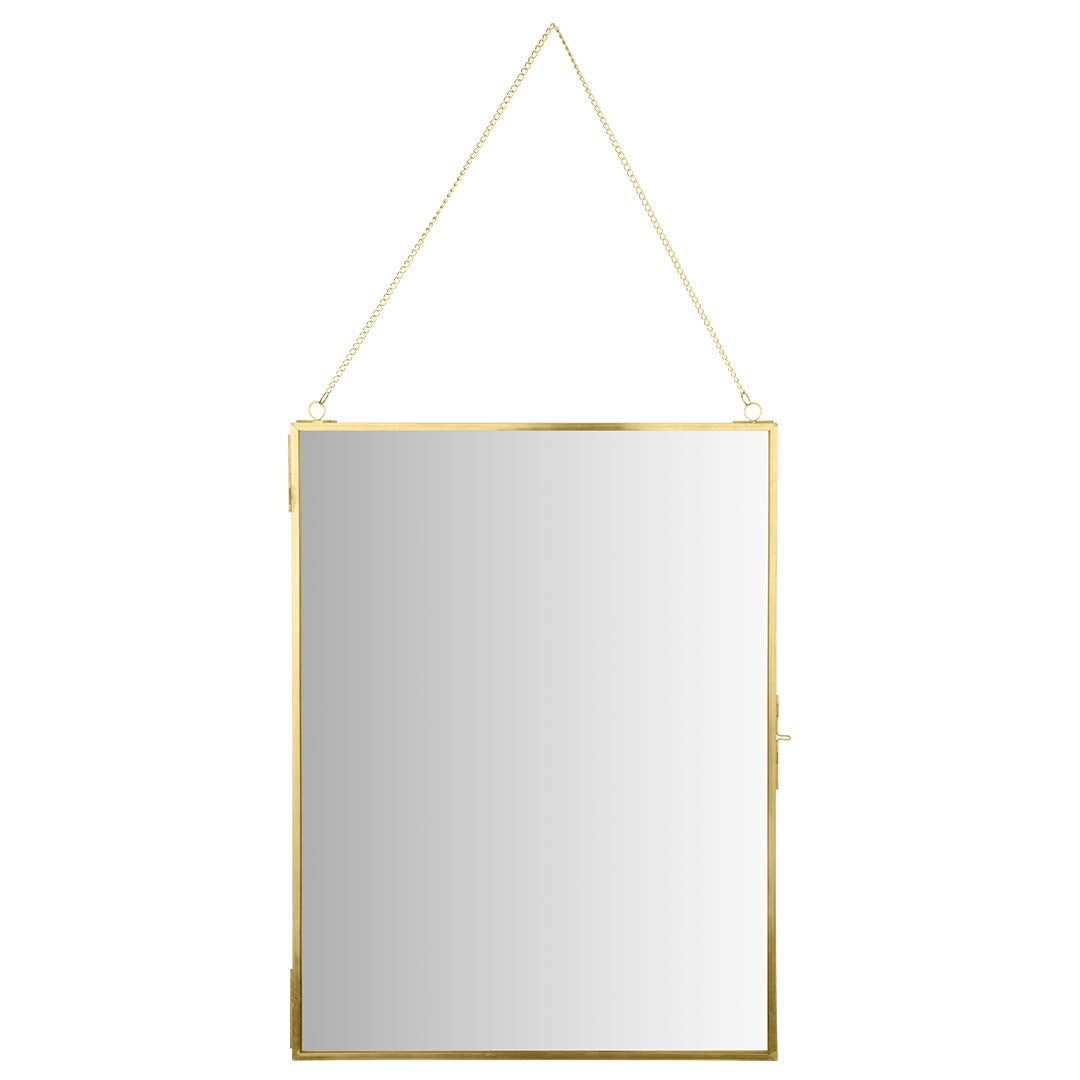 Koyal Wholesale Modern Mirror Wall Decor Photo Frame Cabinet, Large 12 x 16 Hanging Tall Vertical Rectangle Wall Mirror Photo Ca