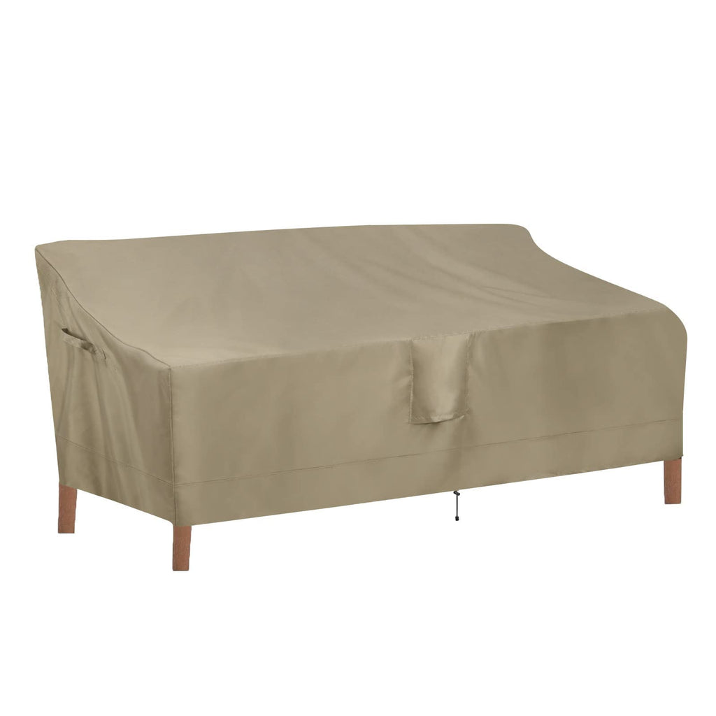 Outdoorlines Outdoor Waterproof Patio 4-Seater Couch Cover - Uv Resistant Patio Sofa Furniture Covers Weatherproof Heavy Duty Glider Covers For Outdoor Furniture, 104Wx32.5Dx33H Inches, Camel