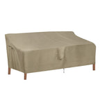 Outdoorlines Outdoor Waterproof Patio 4-Seater Couch Cover - Uv Resistant Patio Sofa Furniture Covers Weatherproof Heavy Duty Glider Covers For Outdoor Furniture, 104Wx32.5Dx33H Inches, Camel