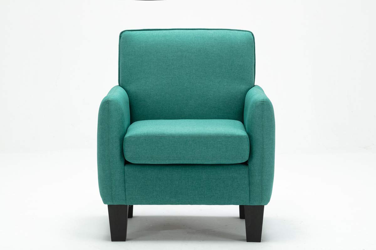 Lilola Home Alyssa Green Linen Accent Armchair