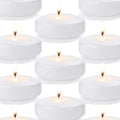 36 Pack White Floating Candles 3 inch Unscented and Non-Dripless Wax Burning for 13-15 Hours, Floating Candles Used for Cylindri