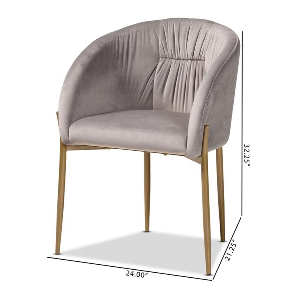 Baxton Studio Ballard Dining Chair - Thumbnail 3