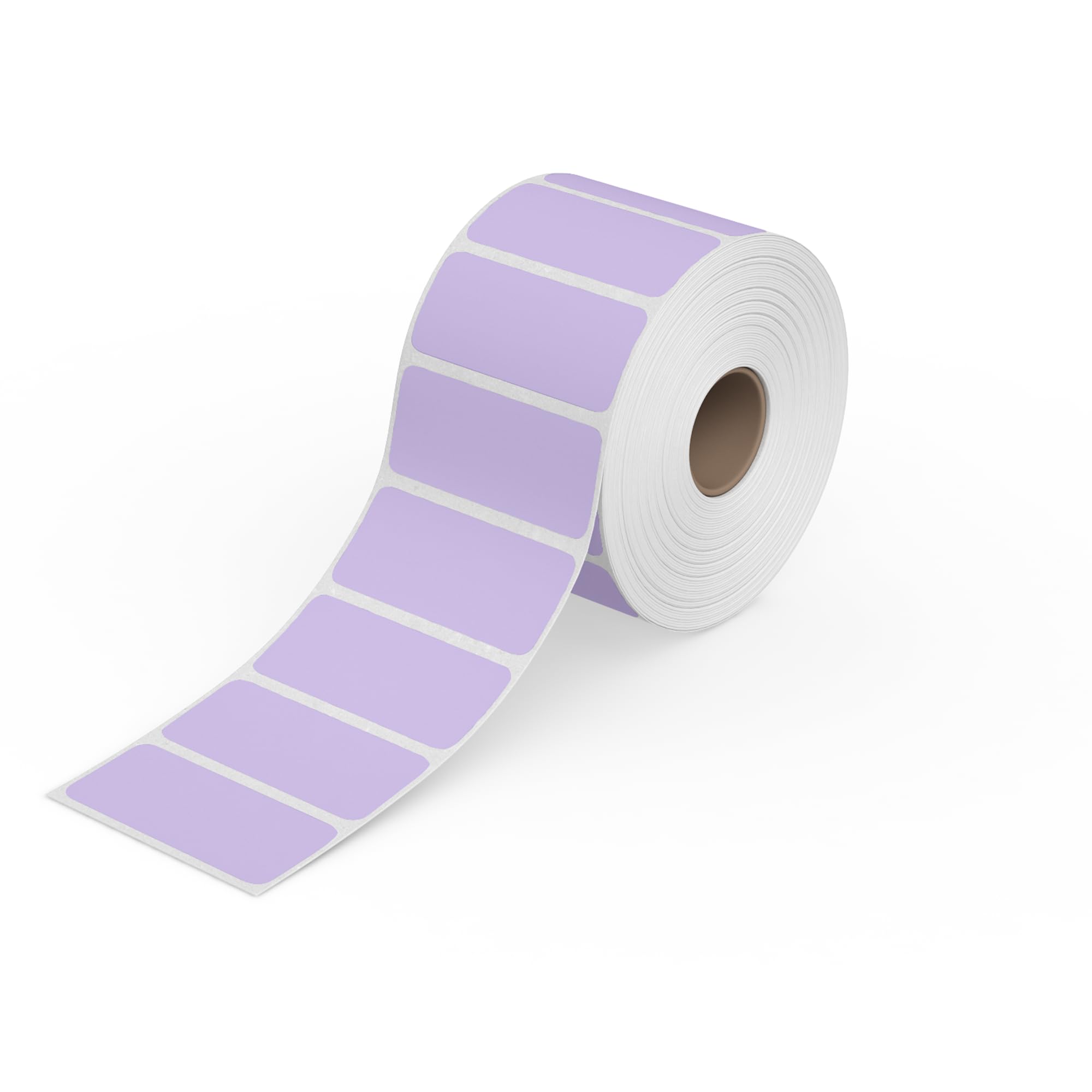 Rollo Direct Thermal 2X1 Sticker Labels - Roll Of 1,000 Purple Thermal Labels - Multi-Purpose Thermal Printer Stickers