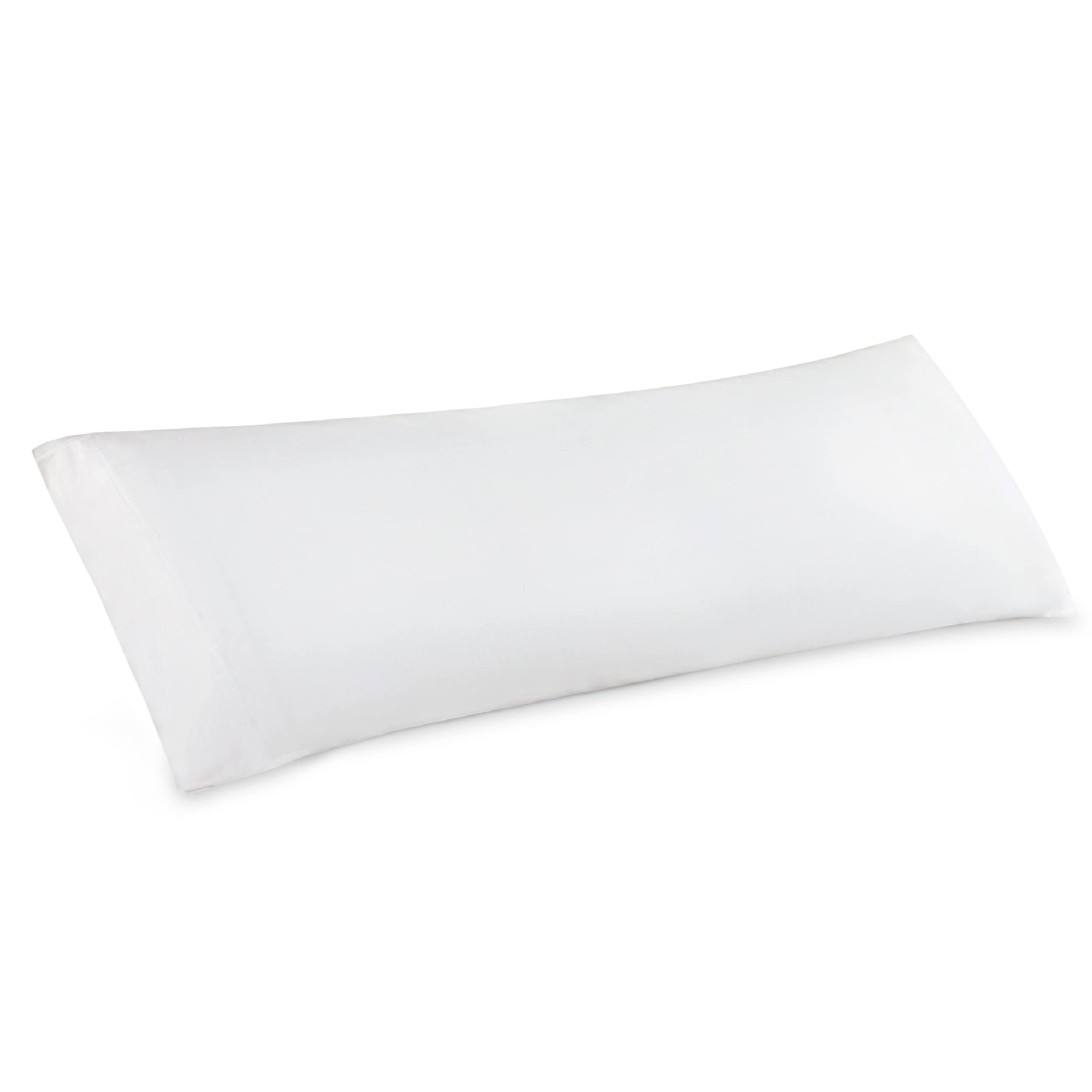 Bedsure Body Pillow Cover - White Long Cooling Pillow Cases, 100% Rayon Derived From Bamboo, Soft & Breathable Body Pillowcase With Envelope Closure, Gifts For Women Or Men, 1 Pack, 20X54 Inches