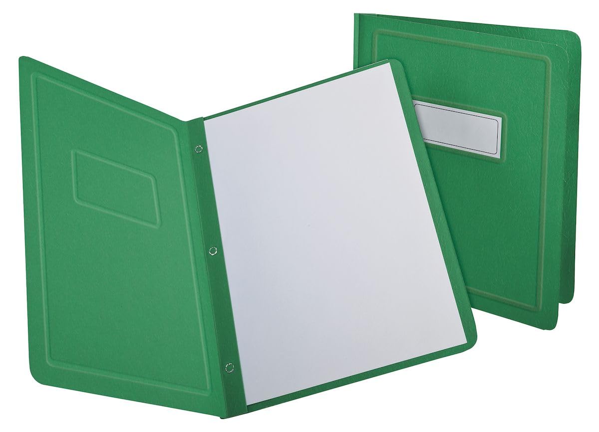 Oxford Panel & Border Report Cover, Letter Size, Green (52503)