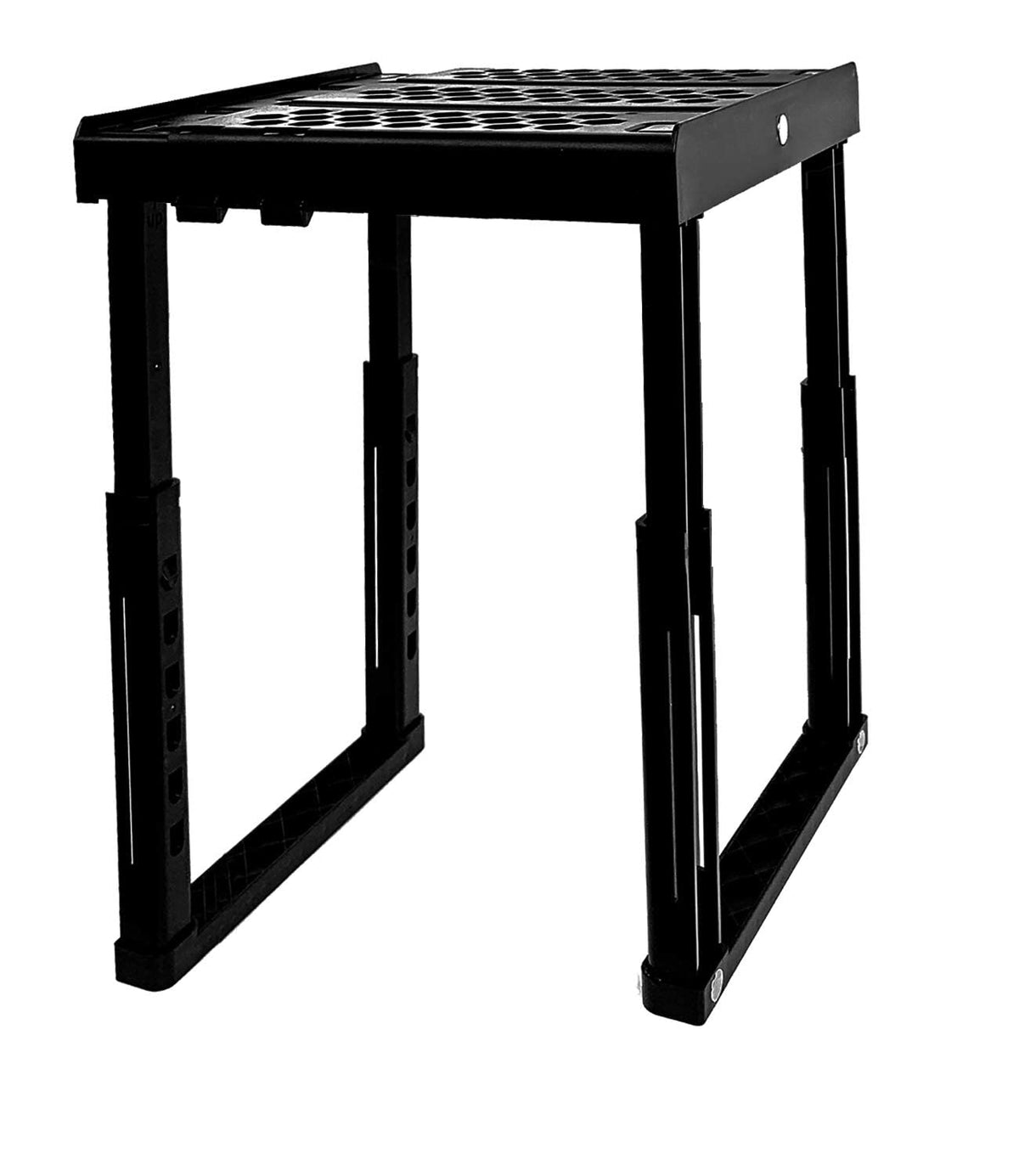 Ablinox Locker Organizer Shelf, Adjustable Width And Height, Ideal Locker For School, Office, And Gym Lockers (Black)