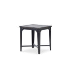 Steve Silver Sherlock Industrial Styling Square End Table, Hardwood Solids w/Iron Framed Base, Distressed Finish, Charcoal End Table, 22" L x 22" W x 24" H, Dark Brown/Charcoal