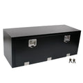 Fgjqefg 48 Inch Black Steel Tool Box Truck Car Outdoor Trailer Pickup Underbody Toolbox,Rv Storage Organizer,Underbody Truck Too