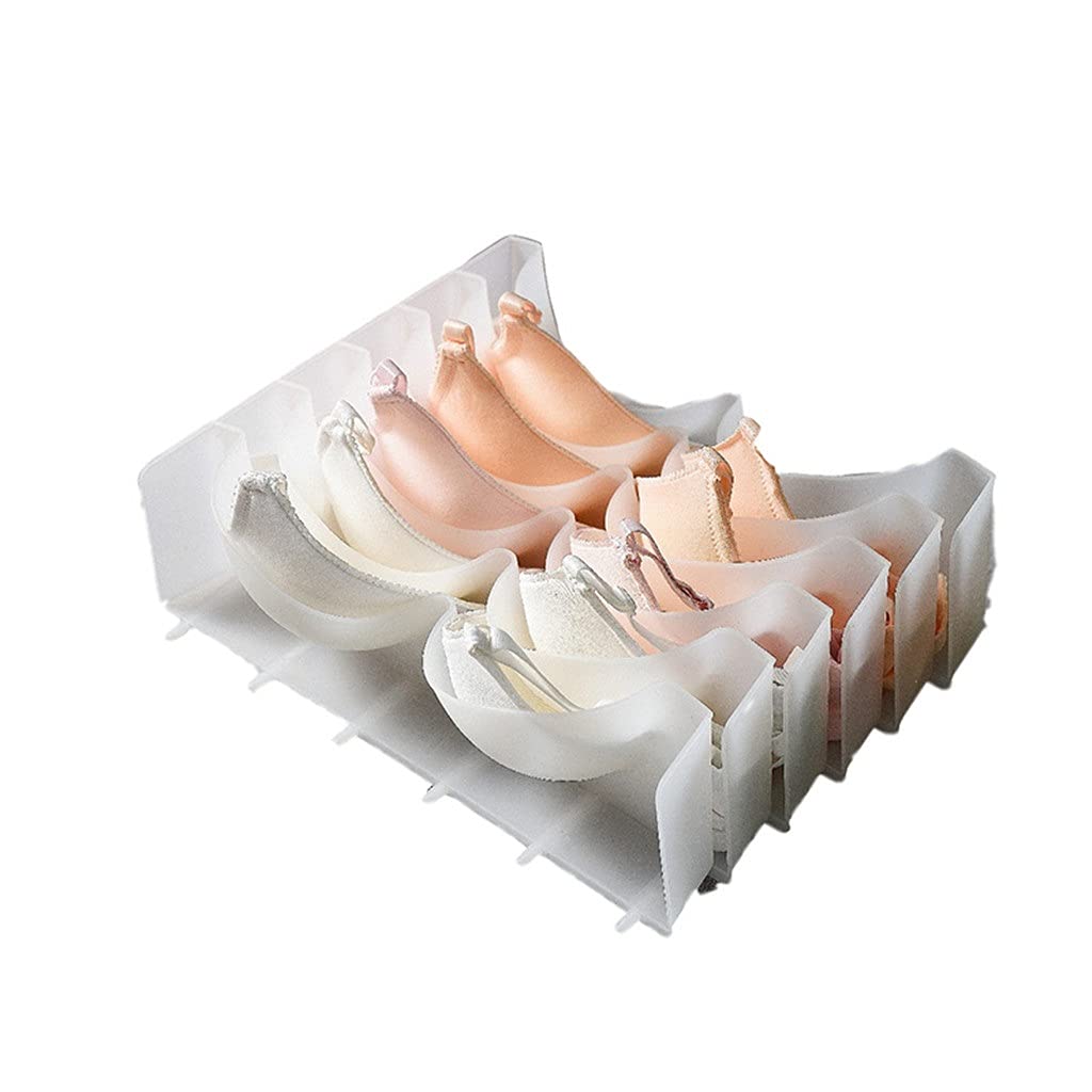 GVRMLDF Underwear Boxes Stable Stackable Bra Clothes Storage Rack Wardrobe Drawer Divider Finishing Combination Organizer