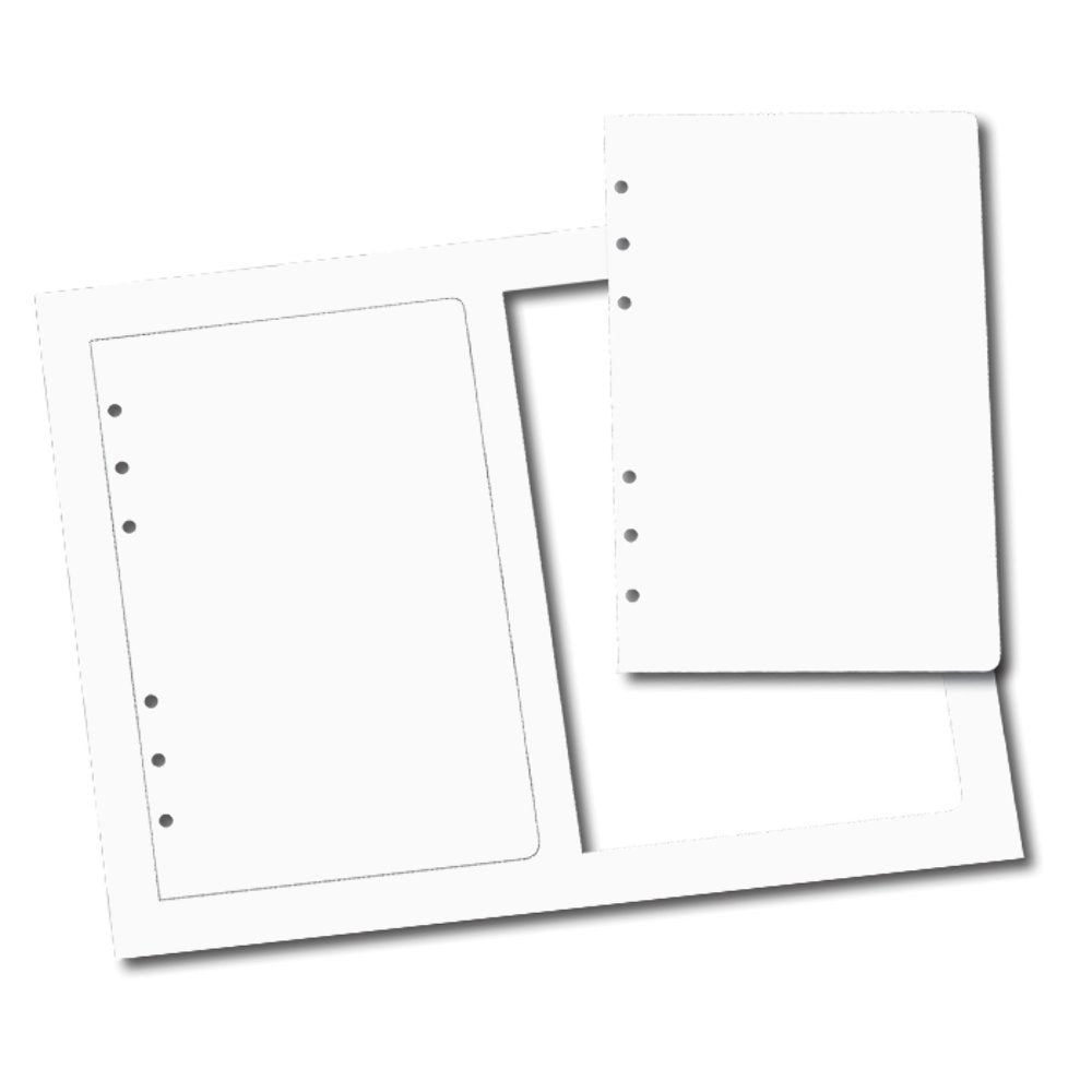 Rite In The Rain Weatherproof Loose Leaf Copier Paper, 2-4.625' X 7' White Loose Leaf Sheets Per 8.5' X 11' Main Sheet, 150