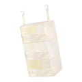 Heavenglow Hanging Closet Organizer With 3 Large Pockets For Sundries Plush Toy Clothes Beigehome & Garden|Household Supplies & 