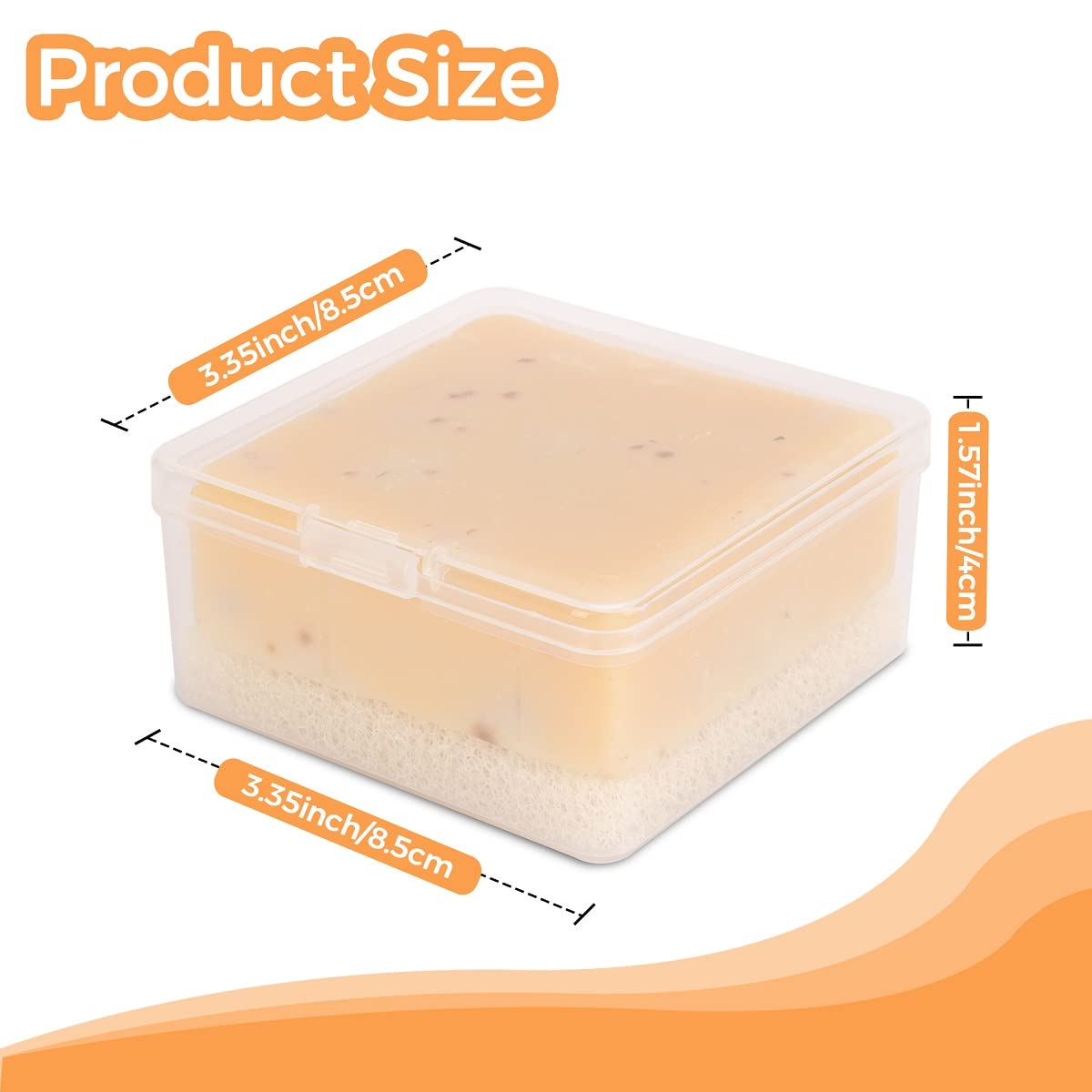 Travel Soap Dish, Soap Box Case With Bar Soap Saver Pad Portable Soap Rest For Bathroom Shower Home Outdoor Gym Fitness Vonpri (