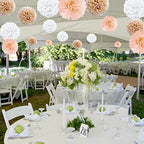 Lightingsky 10Pcs Diy Decorative Tissue Paper Pom-Poms Flowers Ball Perfect For Party Wedding Home Outdoor Decoration (12-Inch D