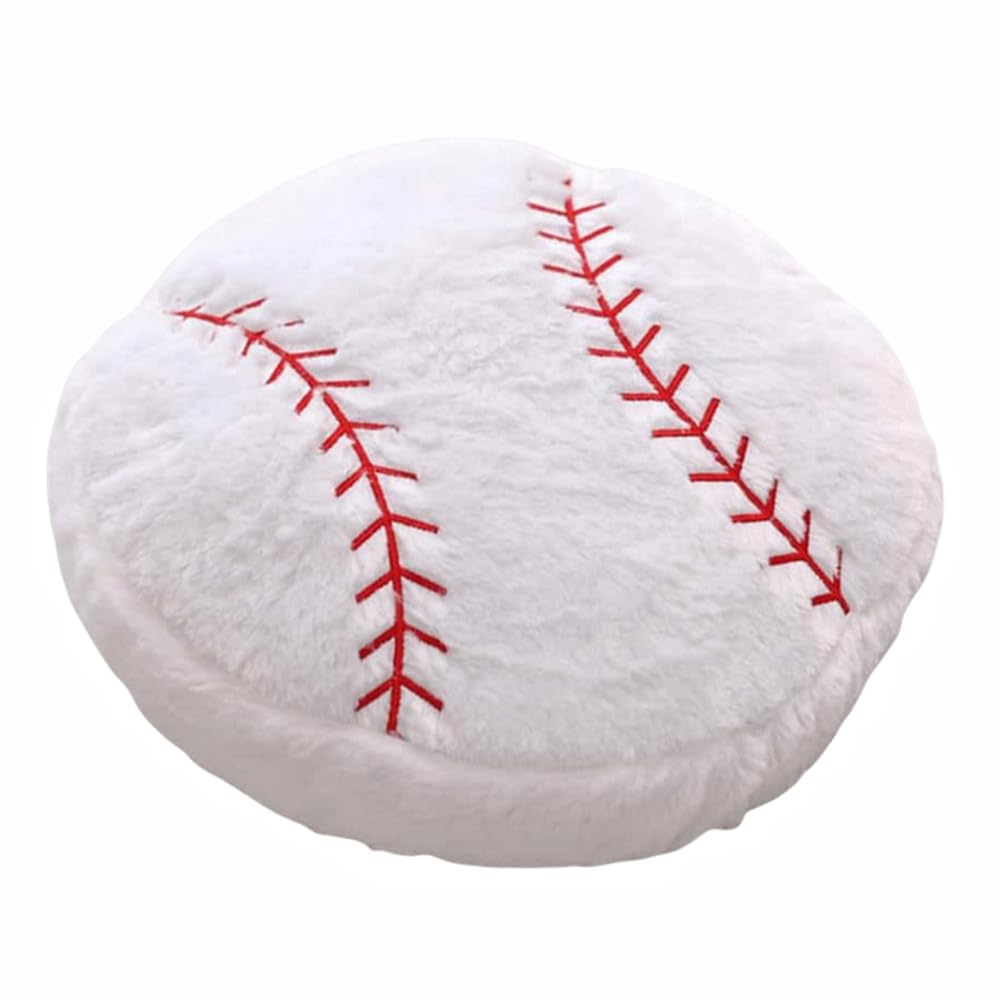 XIYUAN18inch Baseball Sports Pillow Plush Stuffed Sports Balls Toys Fluffy Durable Throw Pillow Cushion Sofa Room Decoratio Soft
