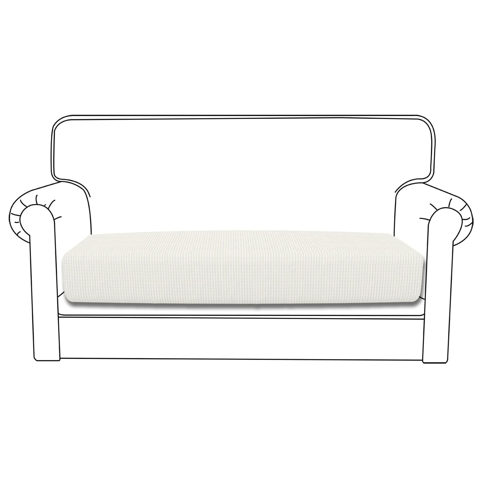Easy-Going Stretch Loveseat Cushion Cover Sofa Cushion Furniture Protector Sofa Seat Sofa Slipcover Sofa Cover Soft Flexibility
