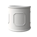 Meadow Series Poly Stone Planter Set in White