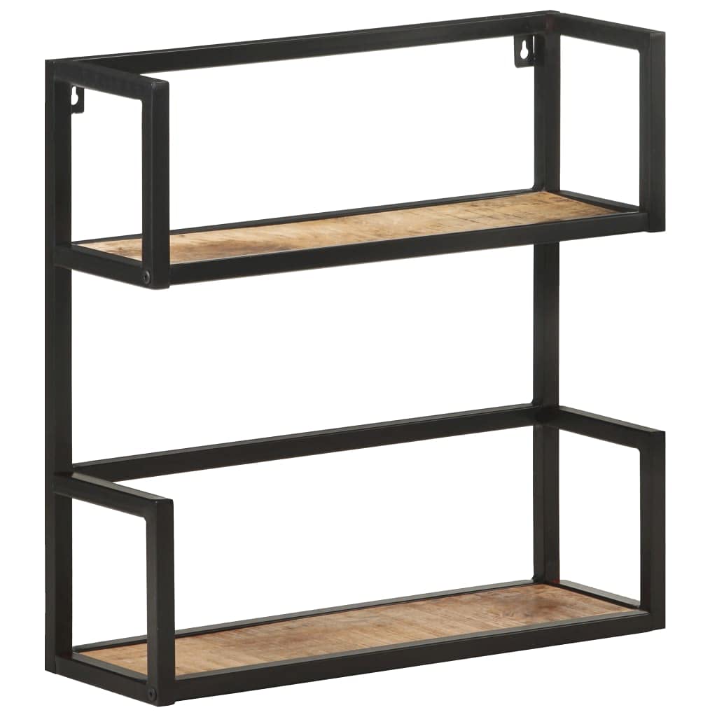 vidaXL Industrial 2-Tier Floating Wall Shelf
