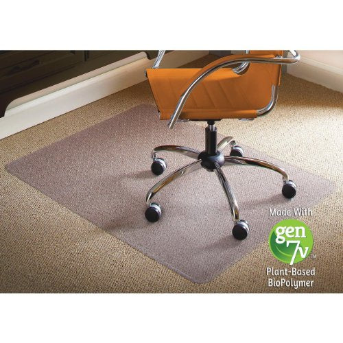 ES Robbins Natural Origins Chair Mat for Carpet, 46 X 60, Clear