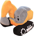 10.2inch Cute Excavator Stuffed Construction Toy Plush Pillow,Soft Digger Trucks Stuffed Toys Excavator Pillow Cushion Throw Pil